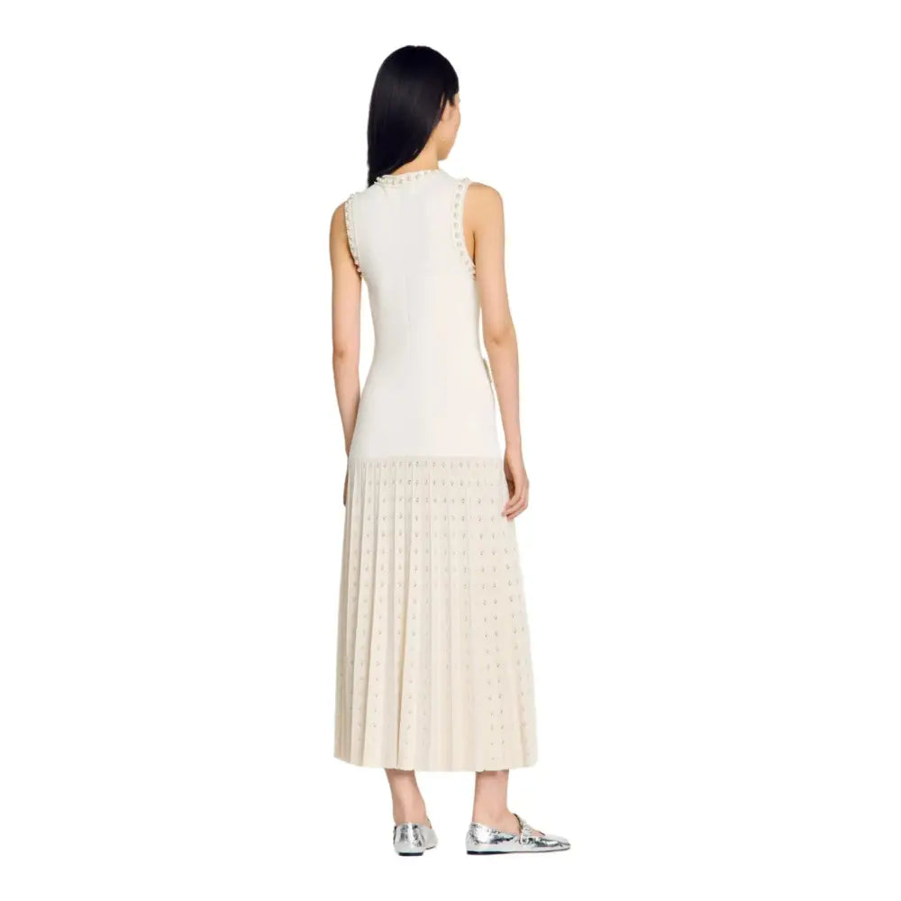 Sandro Pearl bead knit maxi dress - Dress