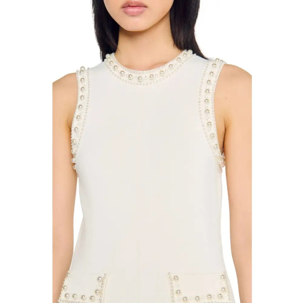 Sandro Pearl bead knit maxi dress - Dress
