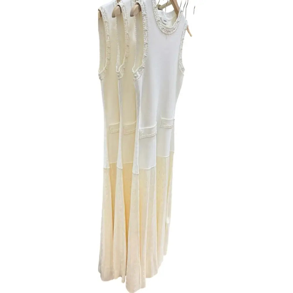 Sandro Pearl bead knit maxi dress - Dress