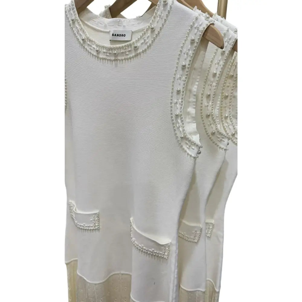 Sandro Pearl bead knit maxi dress - Dress