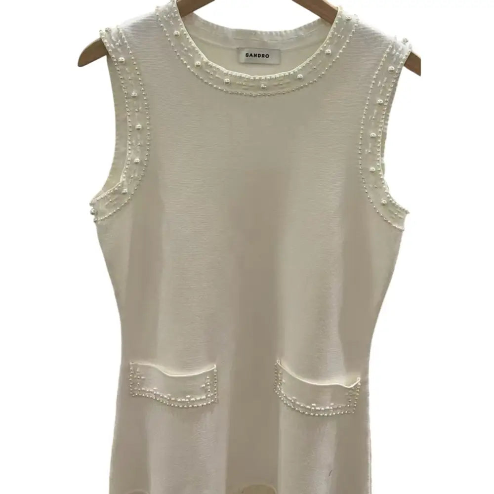 Sandro Pearl bead knit maxi dress - Dress