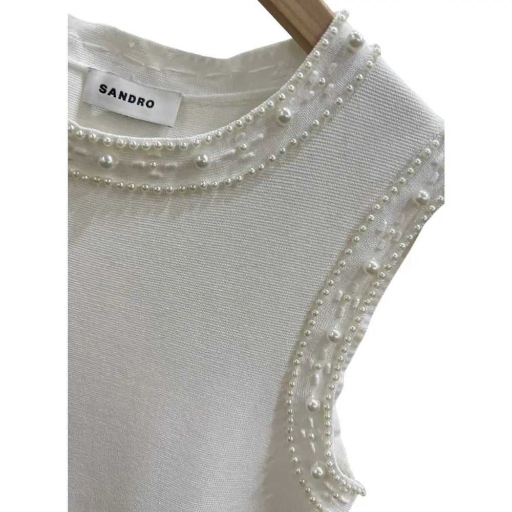 Sandro Pearl bead knit maxi dress - Dress