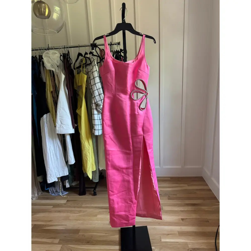 SAU LEE Bettina Dress in Flamingo Pink - 2 - Dress