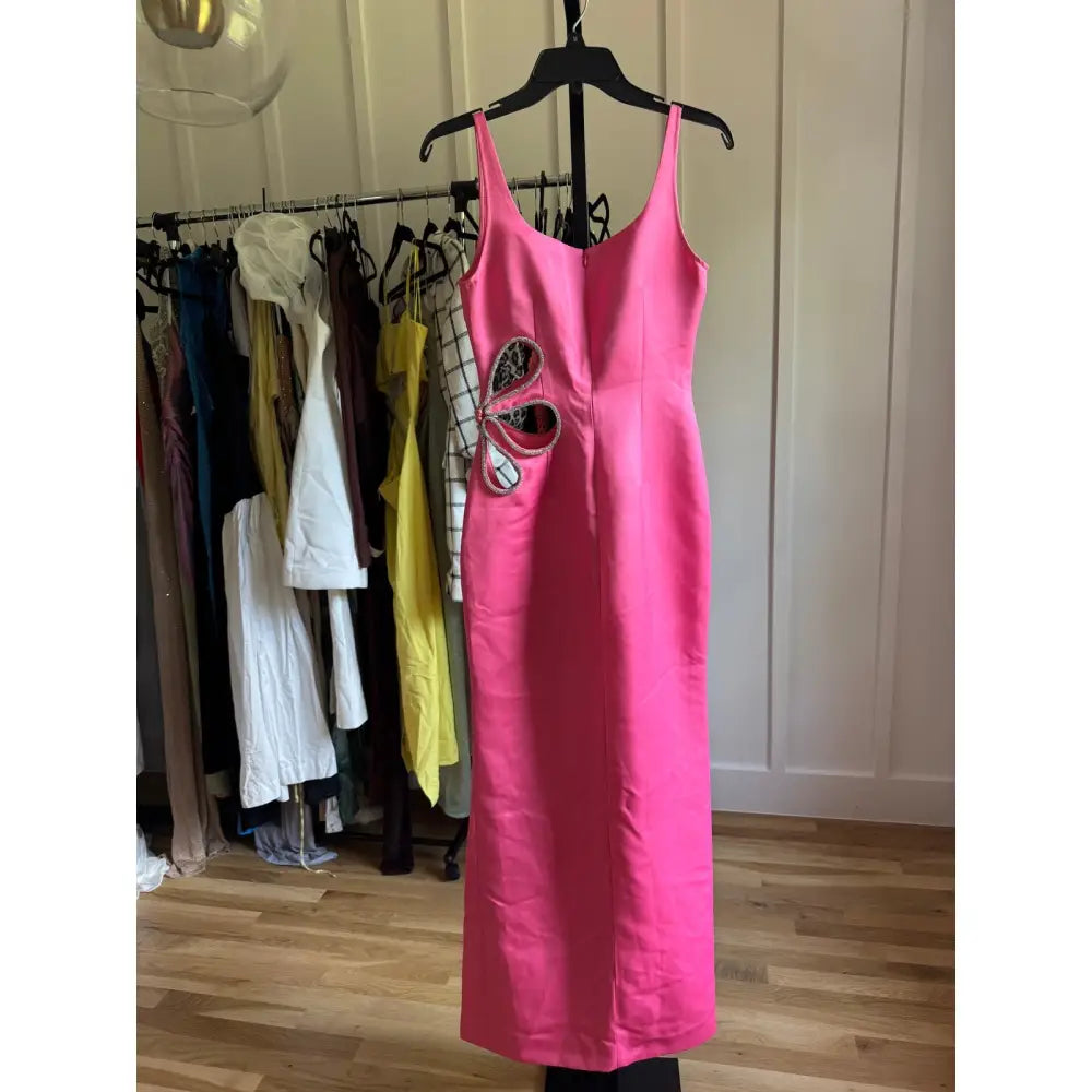 SAU LEE Bettina Dress in Flamingo Pink - 2 - Dress