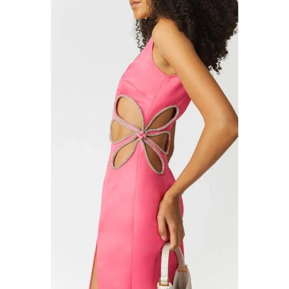 SAU LEE Bettina Dress in Flamingo Pink - 2 - Dress