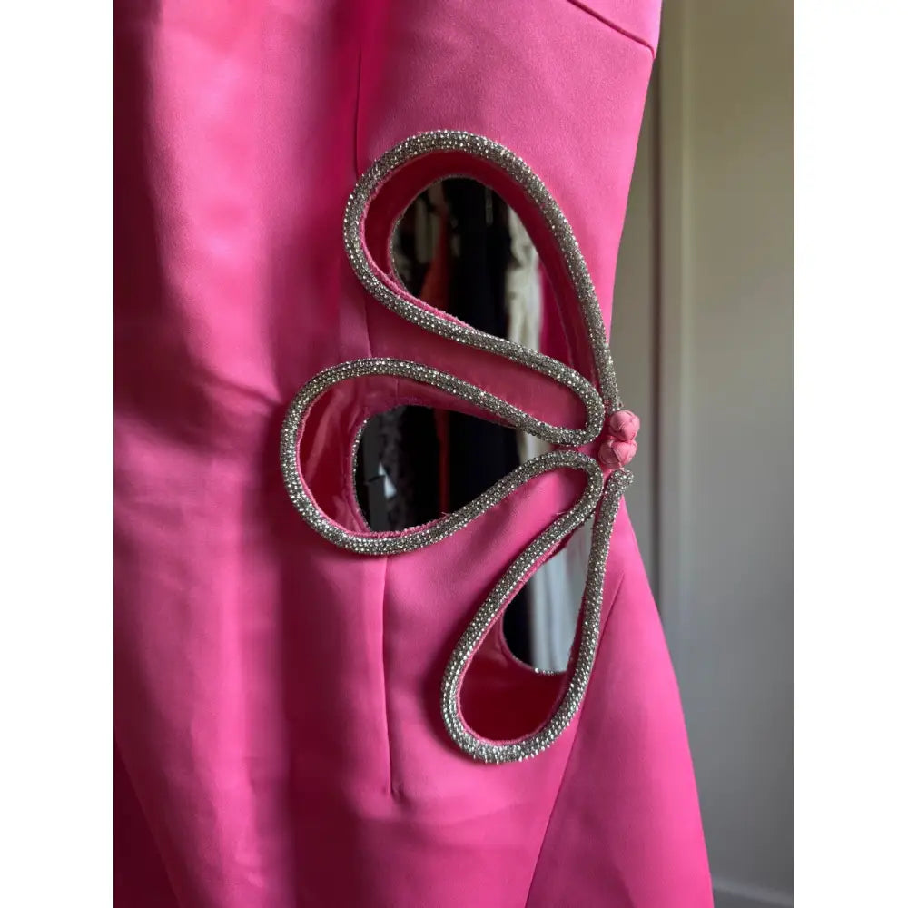 SAU LEE Bettina Dress in Flamingo Pink - 2 - Dress