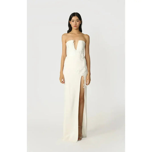 SAU LEE Florence Dress in White - Dress