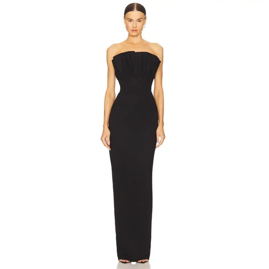 SAU LEE Noah Gown in Black - 4 - Dresses