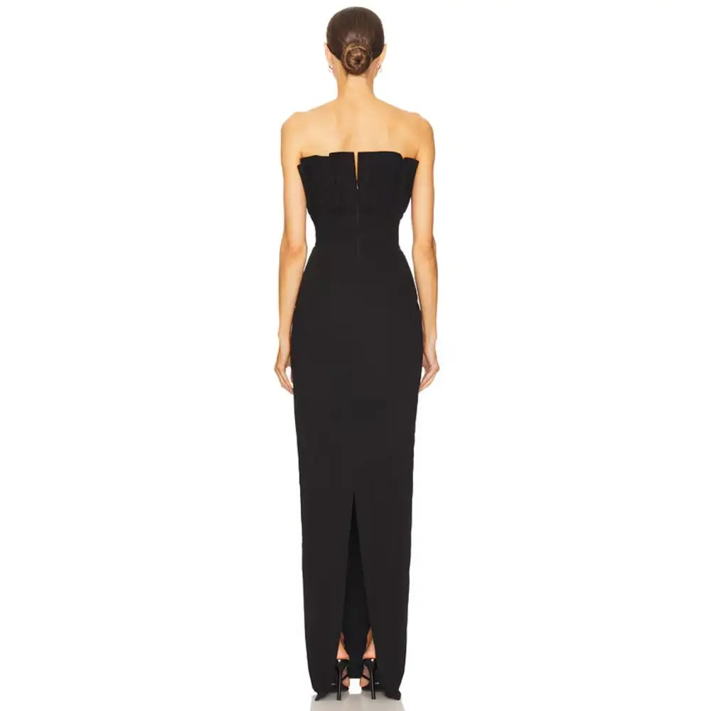 SAU LEE Noah Gown in Black - Dresses