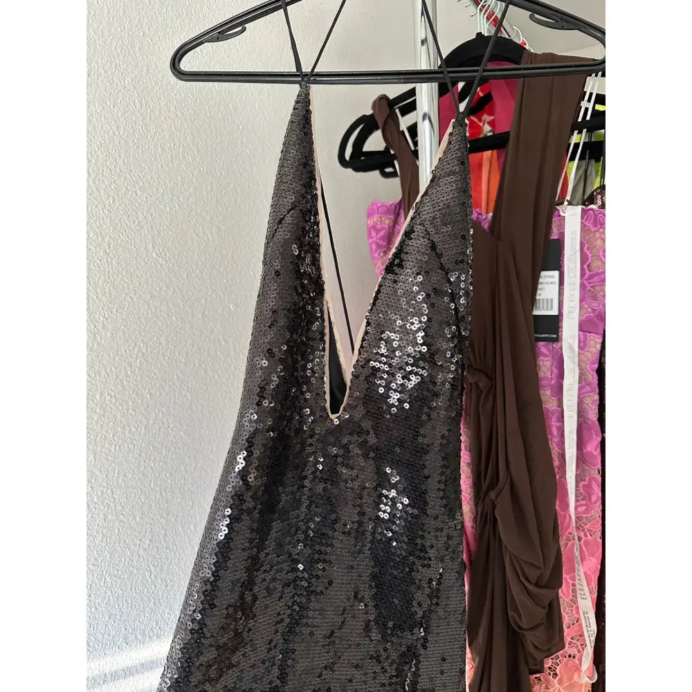 SAU LEE Onyx Gown in Black