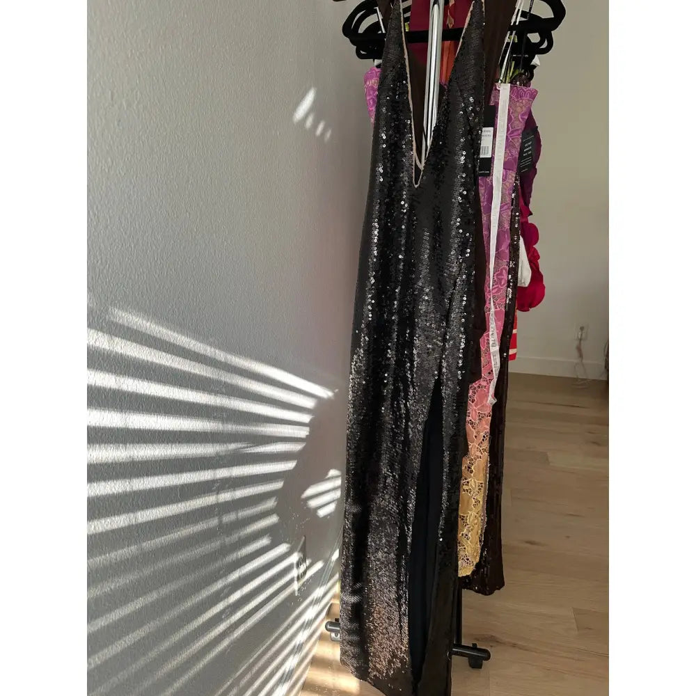 SAU LEE Onyx Gown in Black