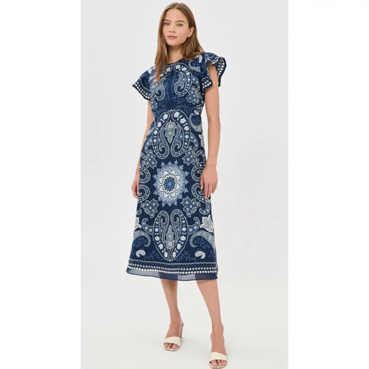 Sea Emelina Print Midi Dress - Dress