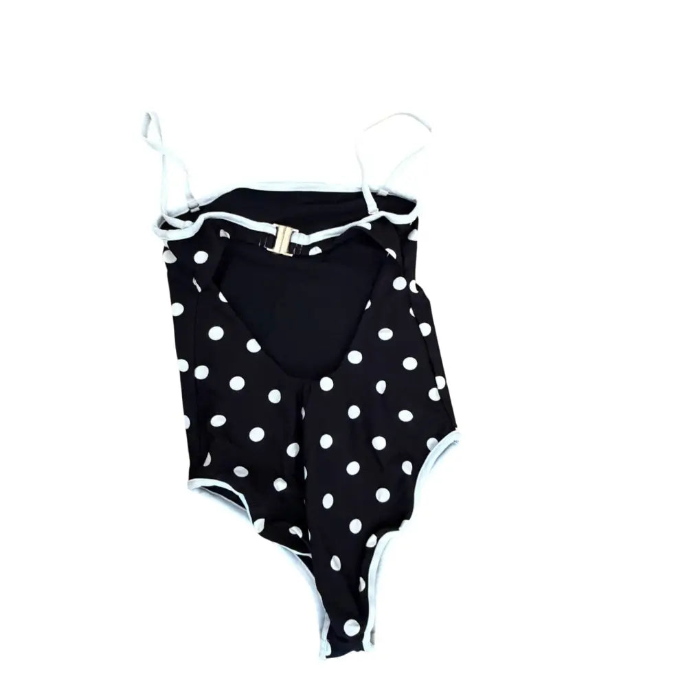 Self-Portrait Black Polka Dot Swimsuit - Dress