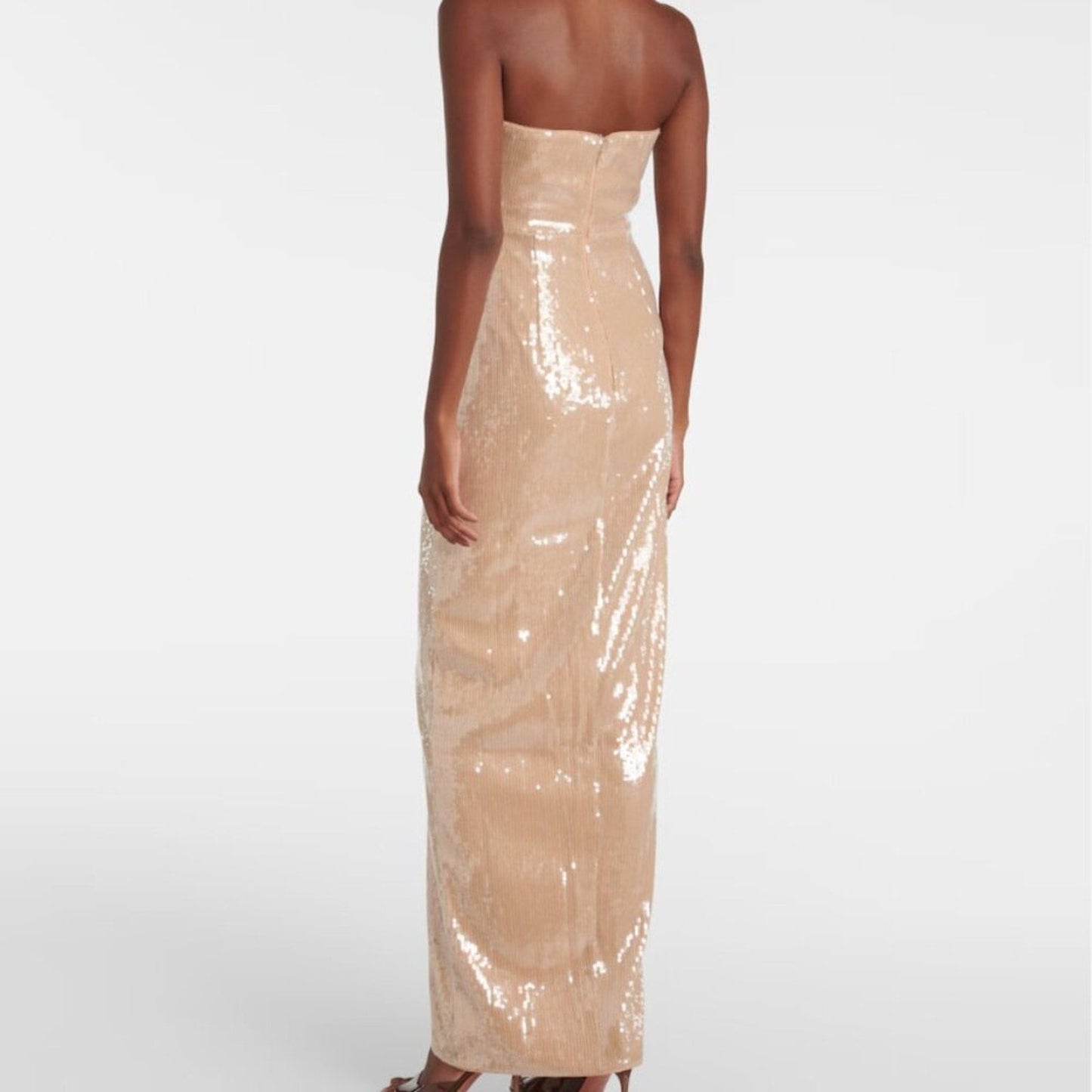 Self Portrait Champagne Sequin Maxi Dress - Self - Portrait Bernardi Collective