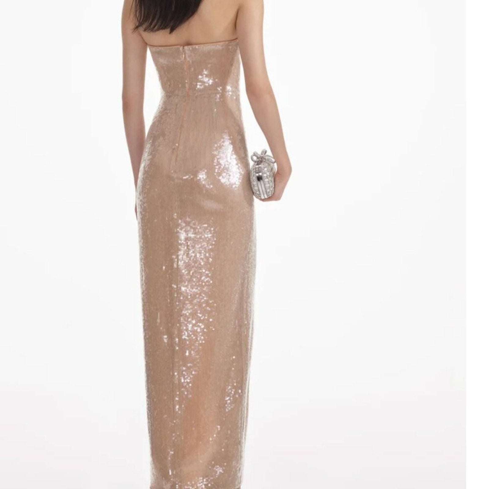 Self Portrait Champagne Sequin Maxi Dress - Self - Portrait Bernardi Collective