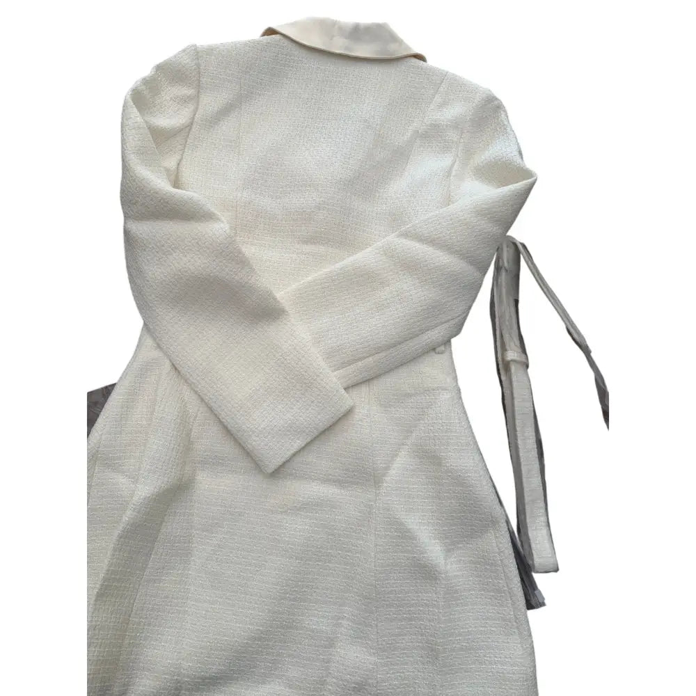 Self-Portrait Cream Boucle Tailored Mini Dress - Dress