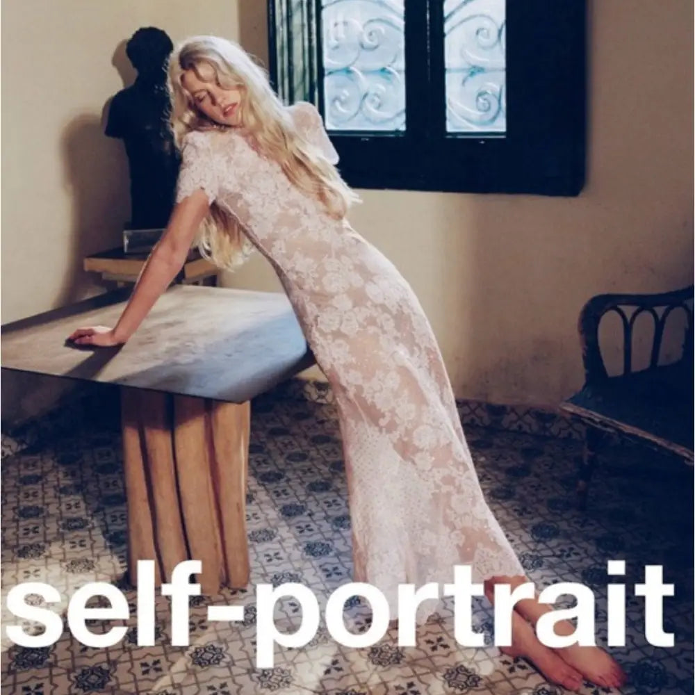 Self-Portrait Pink Rhinestone Lace Midi Dress - Dress