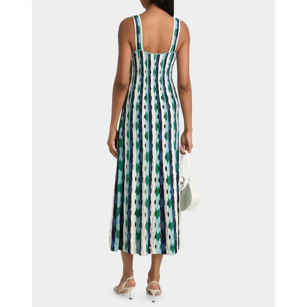 SIMKHAI Christina Knit Twist-Front Midi Dress - Dress