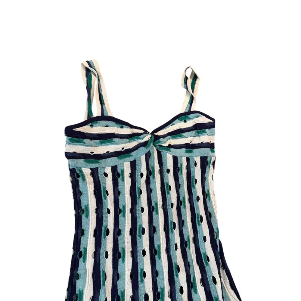 SIMKHAI Christina Knit Twist-Front Midi Dress - Dress