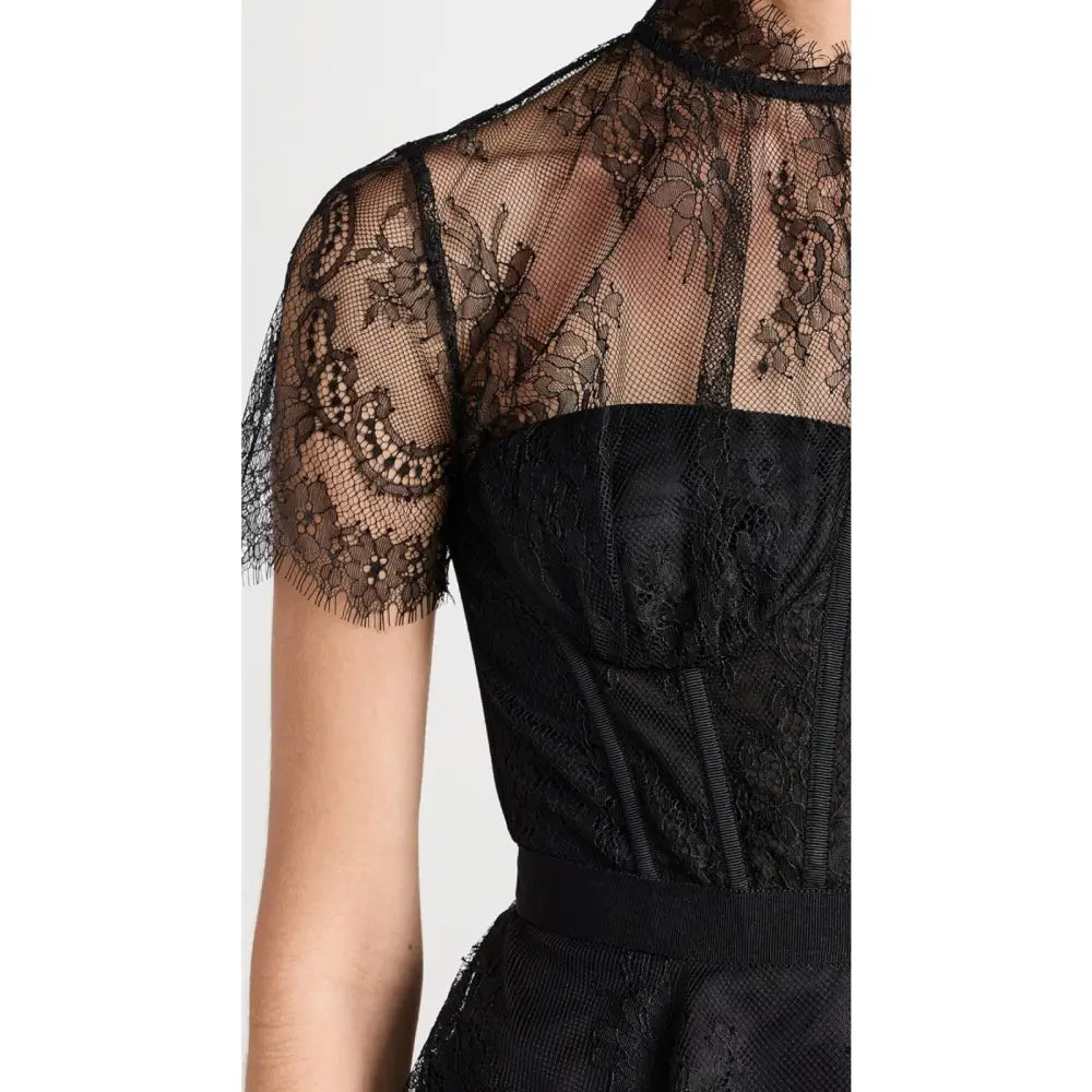 SIMKHAI Kehlani Lace Bustier Top - Tops