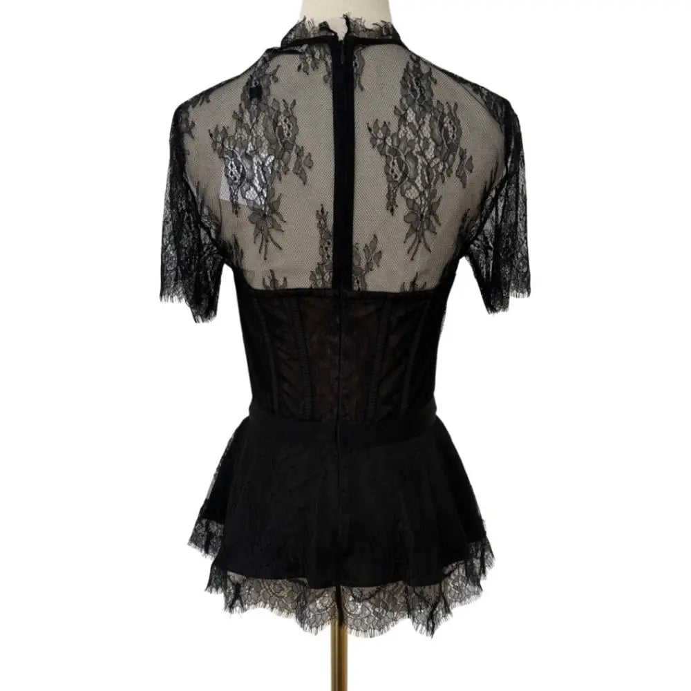 SIMKHAI Kehlani Lace Bustier Top - Tops