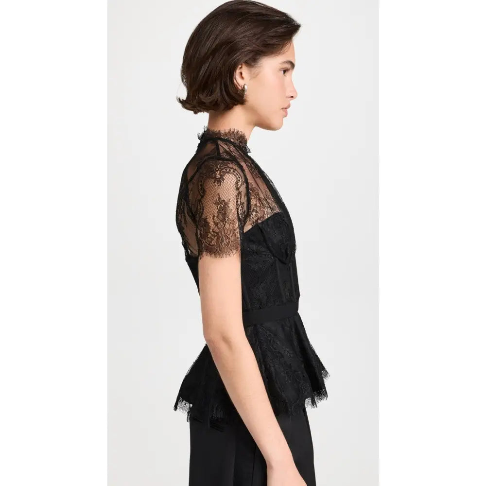 SIMKHAI Kehlani Lace Bustier Top - Tops