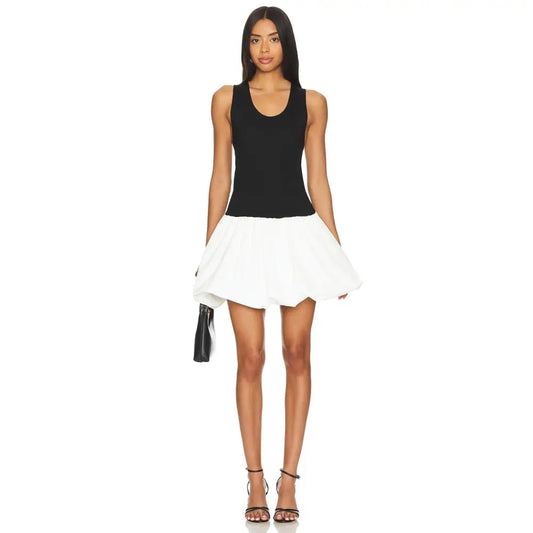 The Femm Teresa Dress in Black & White - Dress