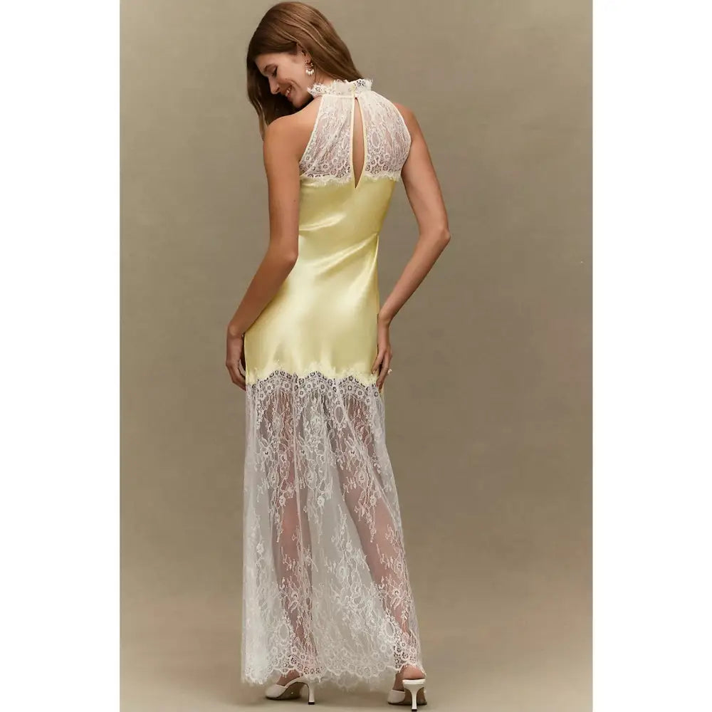 THIRD FORM Poetry High-Neck Lace Dress - Dress