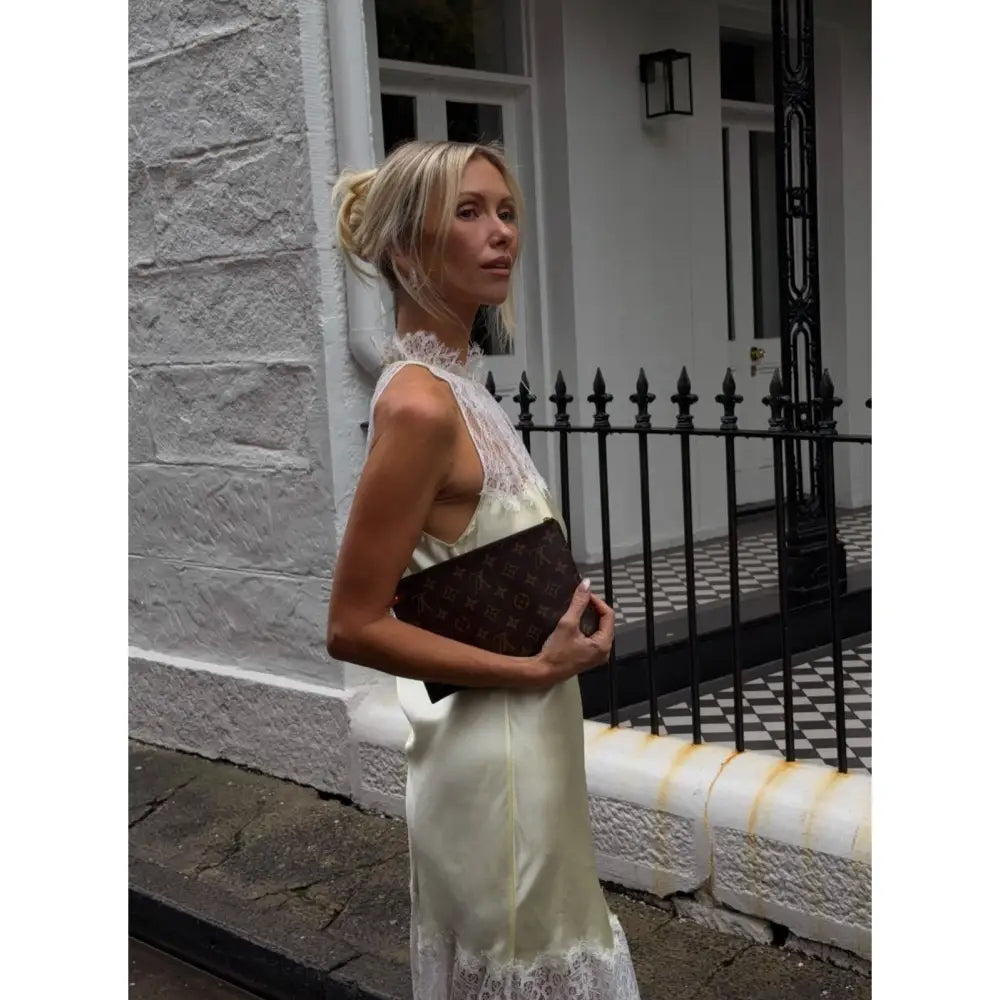 THIRD FORM Poetry High-Neck Lace Dress - Dress