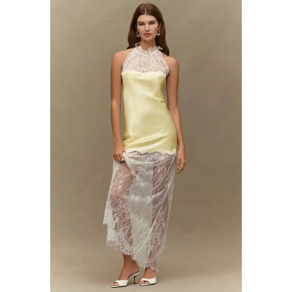 THIRD FORM Poetry High-Neck Lace Dress - Dress