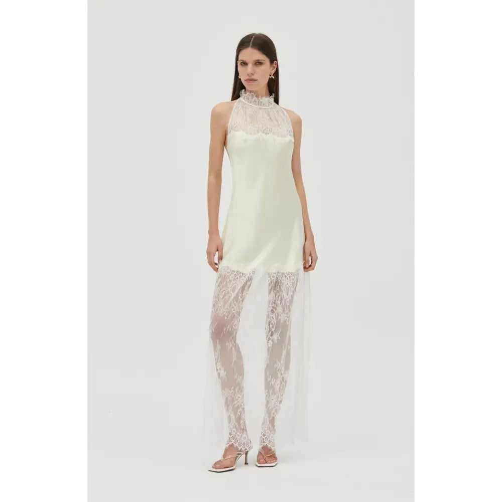 THIRD FORM Poetry High-Neck Lace Dress - Dress
