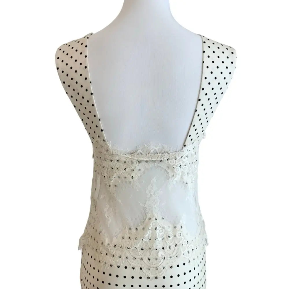 Third Form VISIONS LACE DEEP V MAXI DRESS CREAM POLKA DOT - Dress