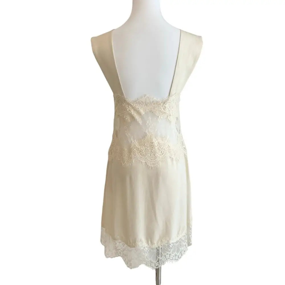 Third Form VISIONS LACE MINI DRESS BUTTERCREAM
