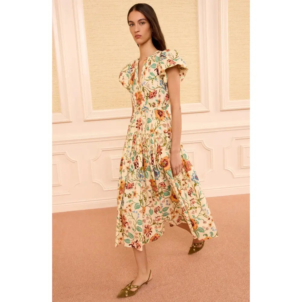 Ulla Johnson Marin Cotton Midi Dress Abalone - Dress
