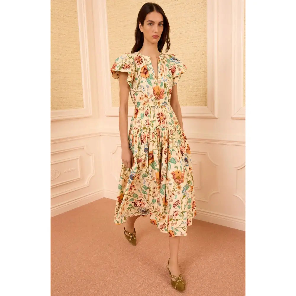 Ulla Johnson Marin Cotton Midi Dress Abalone - Dress