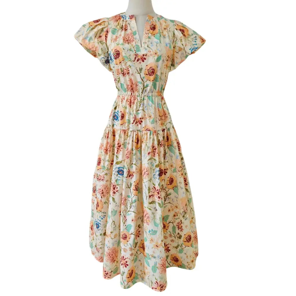 Ulla Johnson Marin Cotton Midi Dress Abalone - Dress