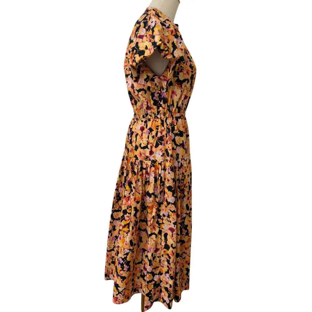 Ulla Johnson Marin Cotton Midi Dress Night Bloom - Dress