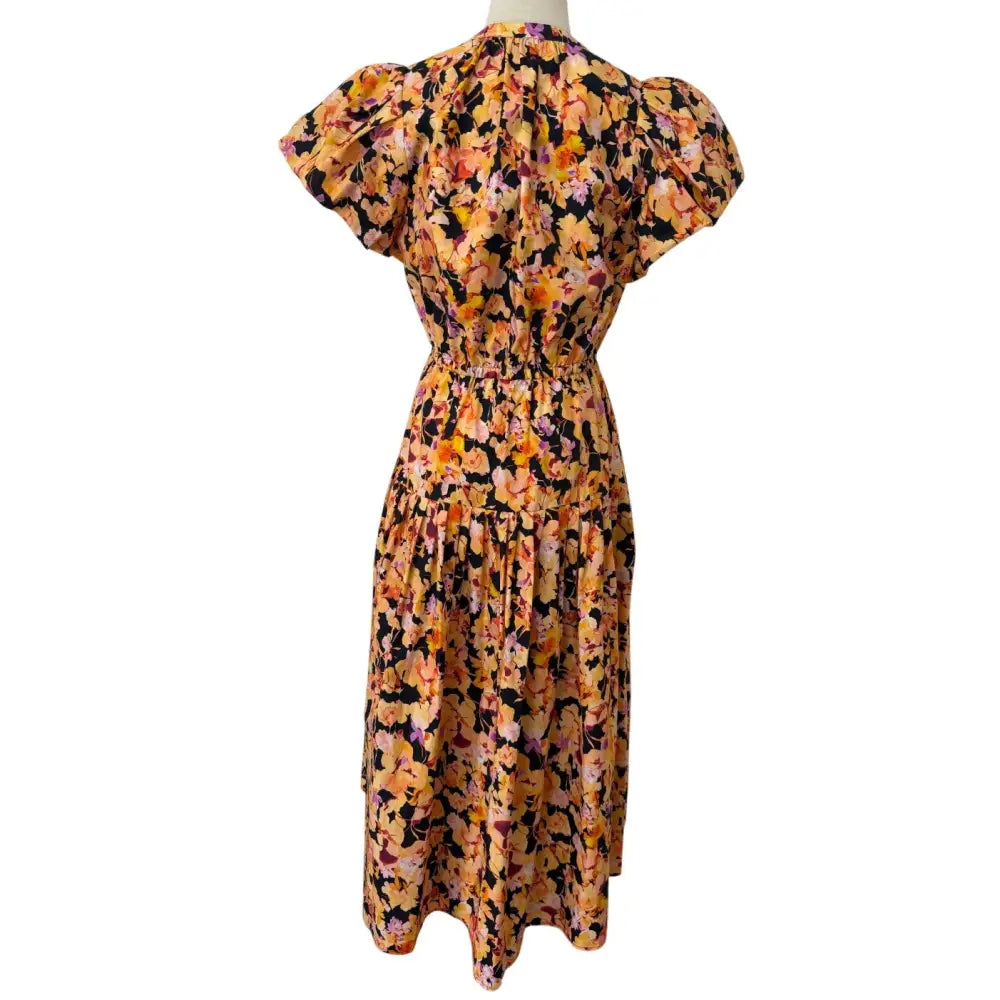 Ulla Johnson Marin Cotton Midi Dress Night Bloom - Dress
