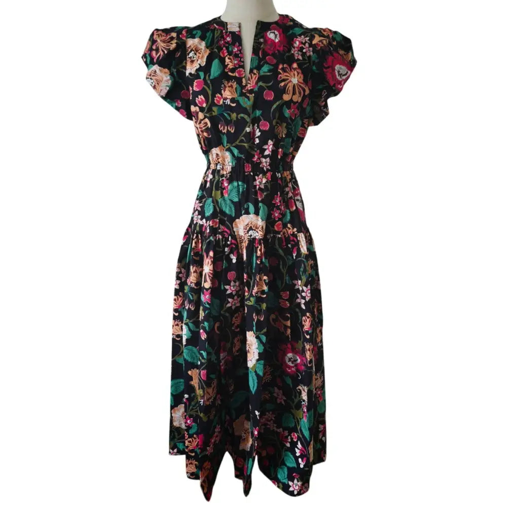 Ulla Johnson Marin floral cotton poplin midi dress - Dress