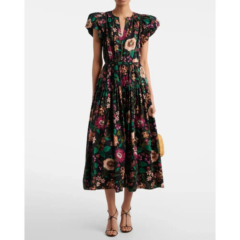 Ulla Johnson Marin floral cotton poplin midi dress - Dress