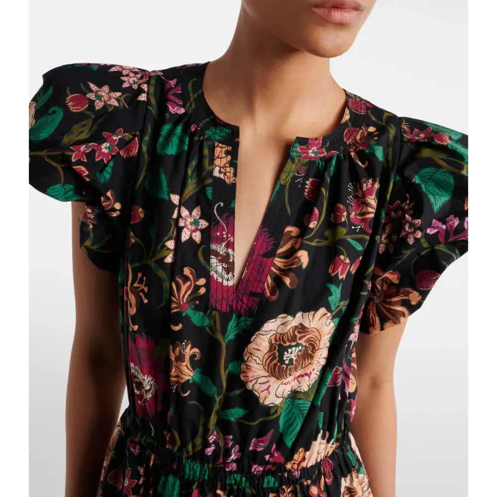 Ulla Johnson Marin floral cotton poplin midi dress - Dress