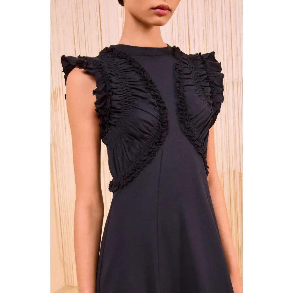 Ulla Johnson Shiva Sleeveless Ruffled Midi Dress - Dress