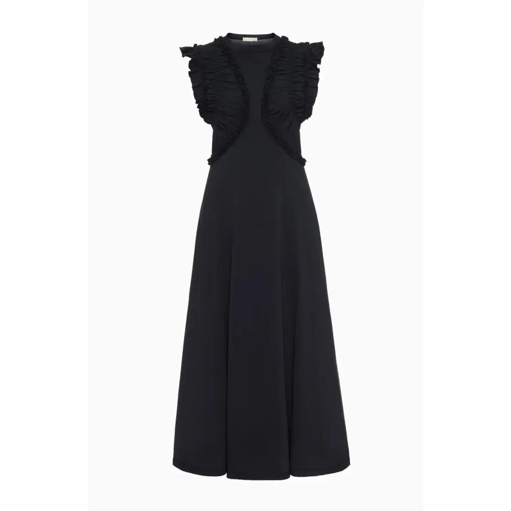 Ulla Johnson Shiva Sleeveless Ruffled Midi Dress - Dress