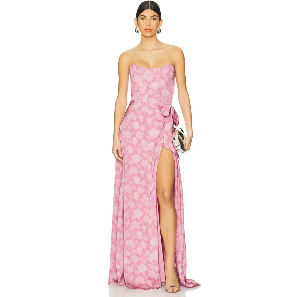 V. Chapman Cecilia Dress in Pink Peony Print New