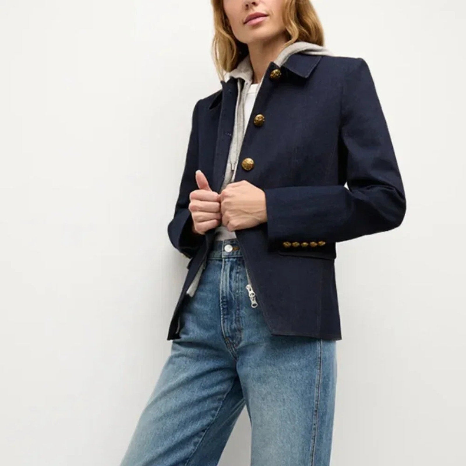 Veronica Beard Aire Denim Dickey Jacket - Veronica Beard Bernardi Collective