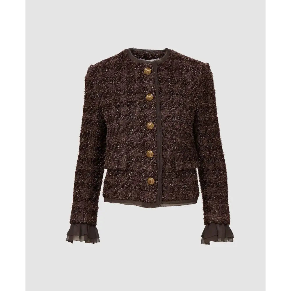 Veronica Beard Audrina Metallic Tweed Jacket Jacket