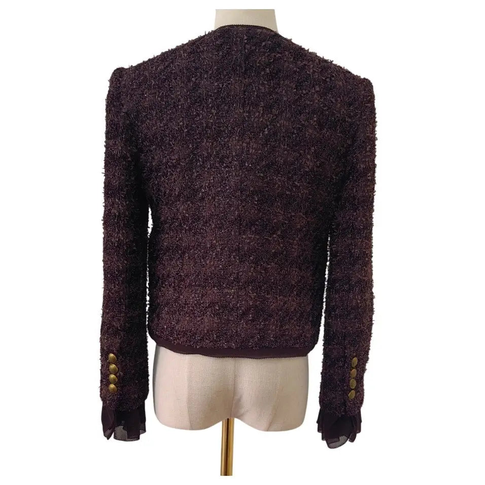 Veronica Beard Audrina Metallic Tweed Jacket Jacket