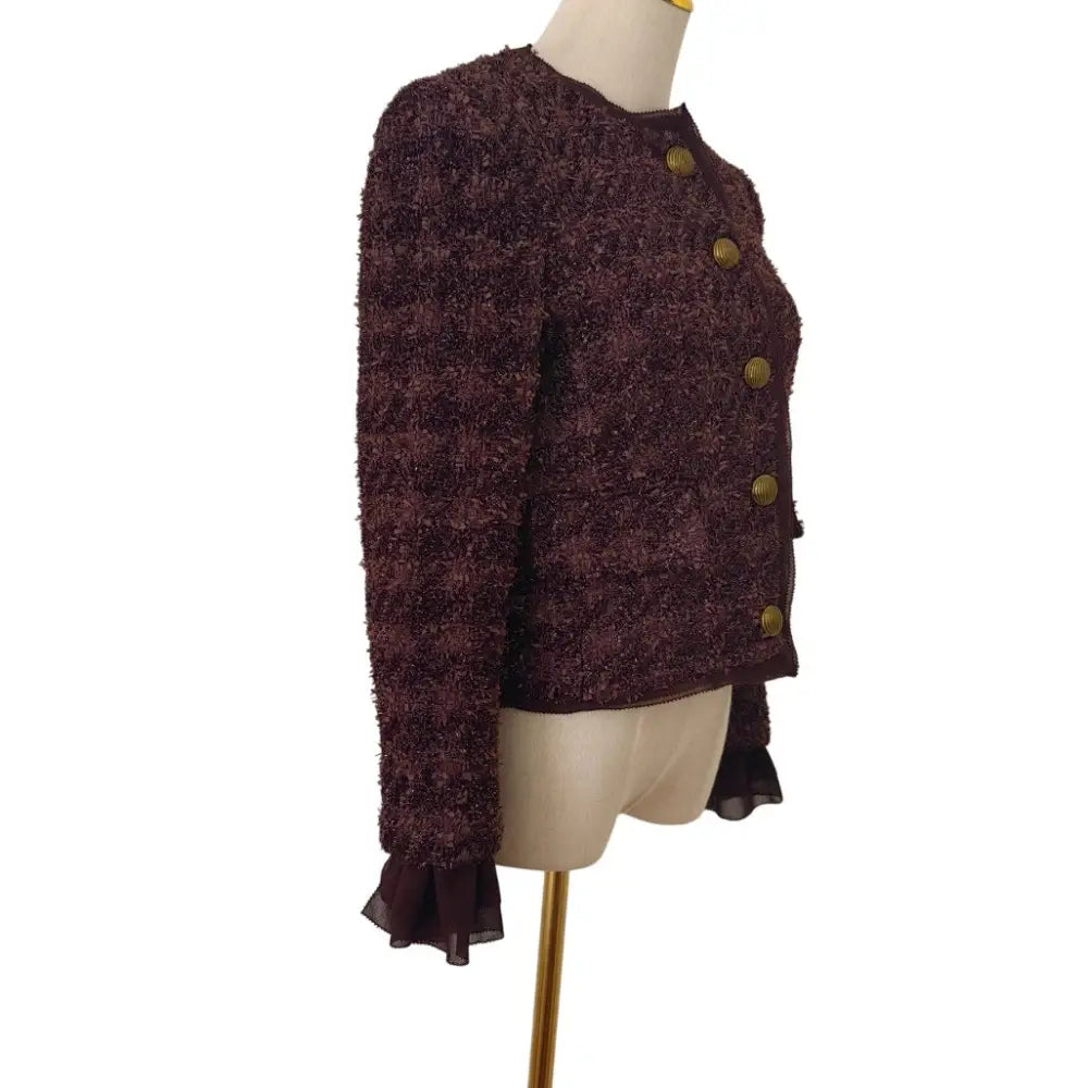 Veronica Beard Audrina Metallic Tweed Jacket Jacket