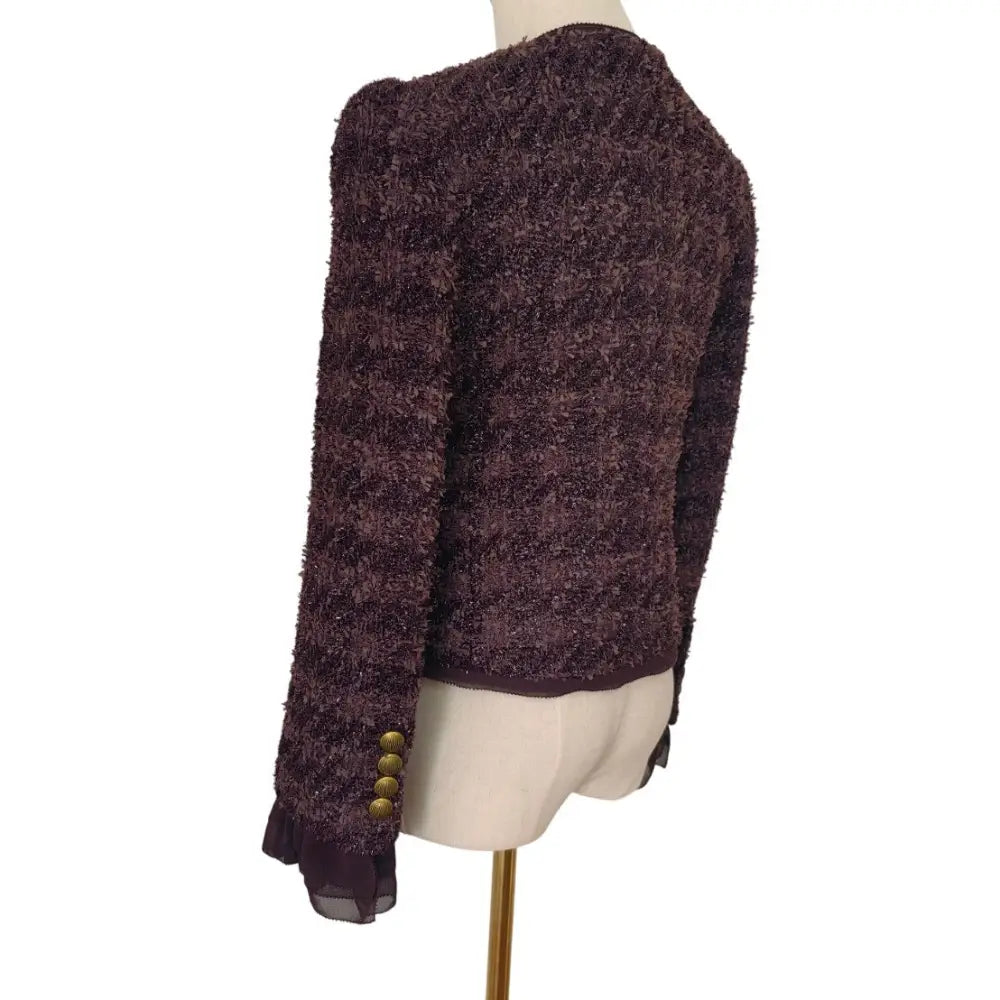 Veronica Beard Audrina Metallic Tweed Jacket Jacket