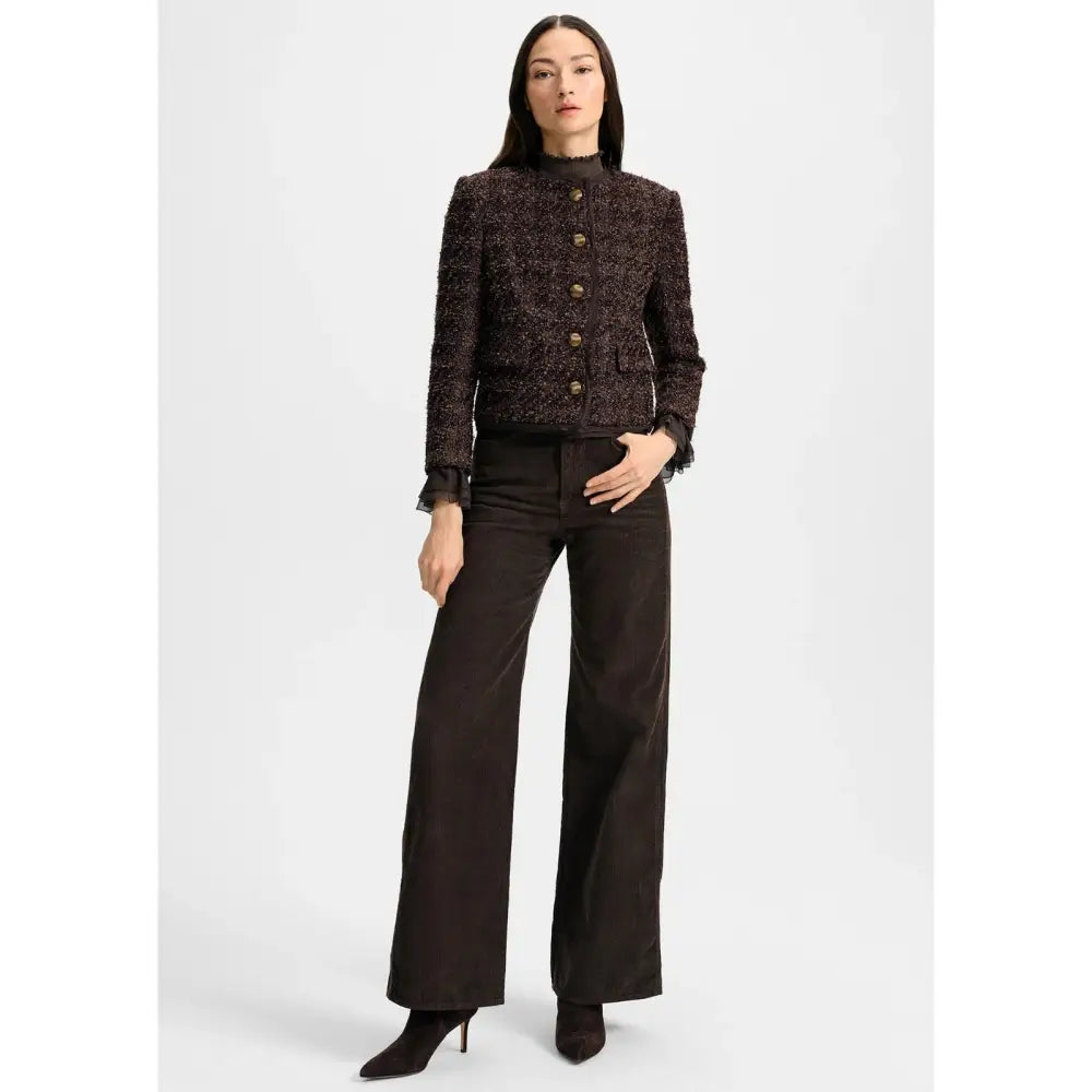 Veronica Beard Audrina Metallic Tweed Jacket Jacket